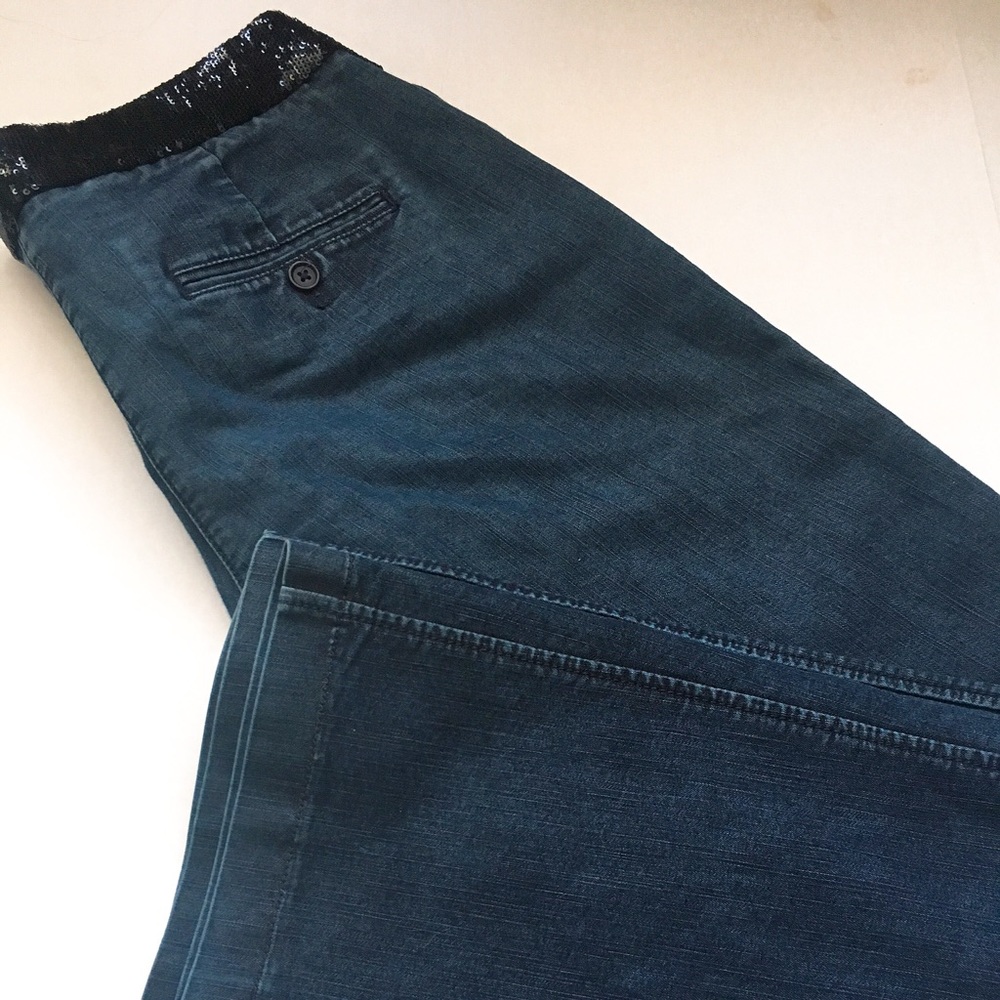 Express Sequined Waistband Jeans